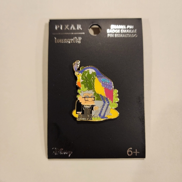 Loungefly Disney Pixar UP Carl and Kevin Jungle Enamel Pin NEW - Picture 5 of 12